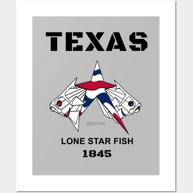 Lone Star State, Texas Lone Star Fish Wall Art by The Witness